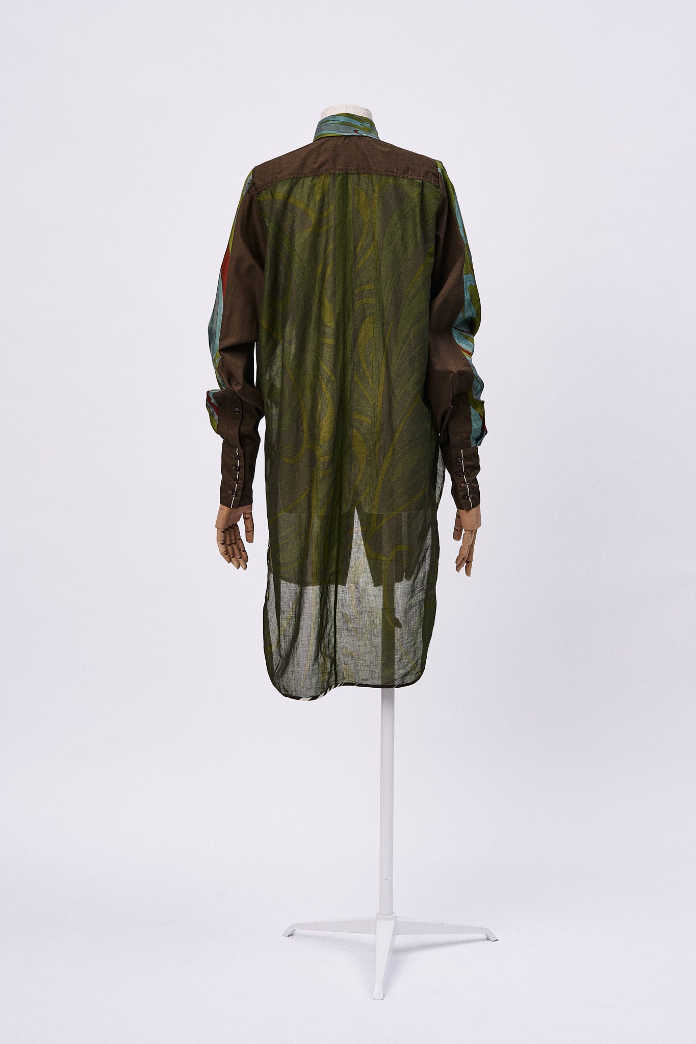 Upcycled Ruffled Silk Shirt