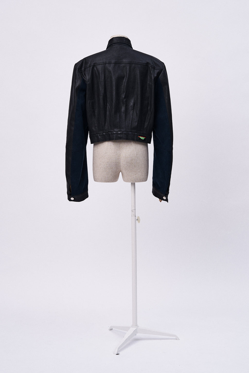Cropped Waxed Cotton Jacket