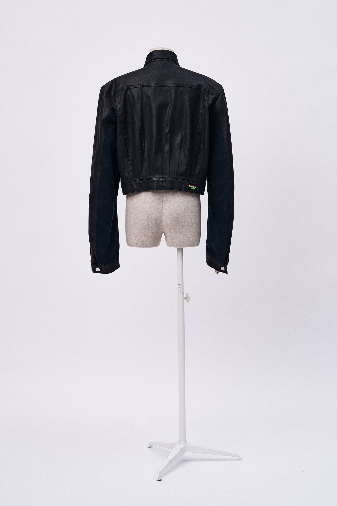 Cropped Waxed Cotton Jacket