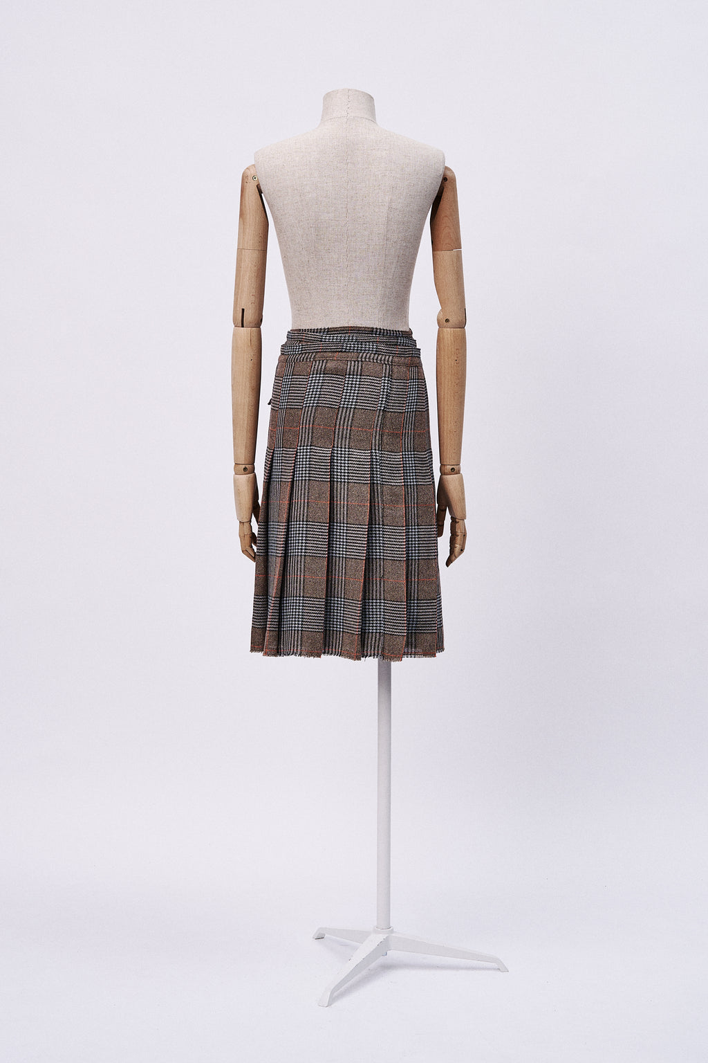 Pleated Wrap Skirt
