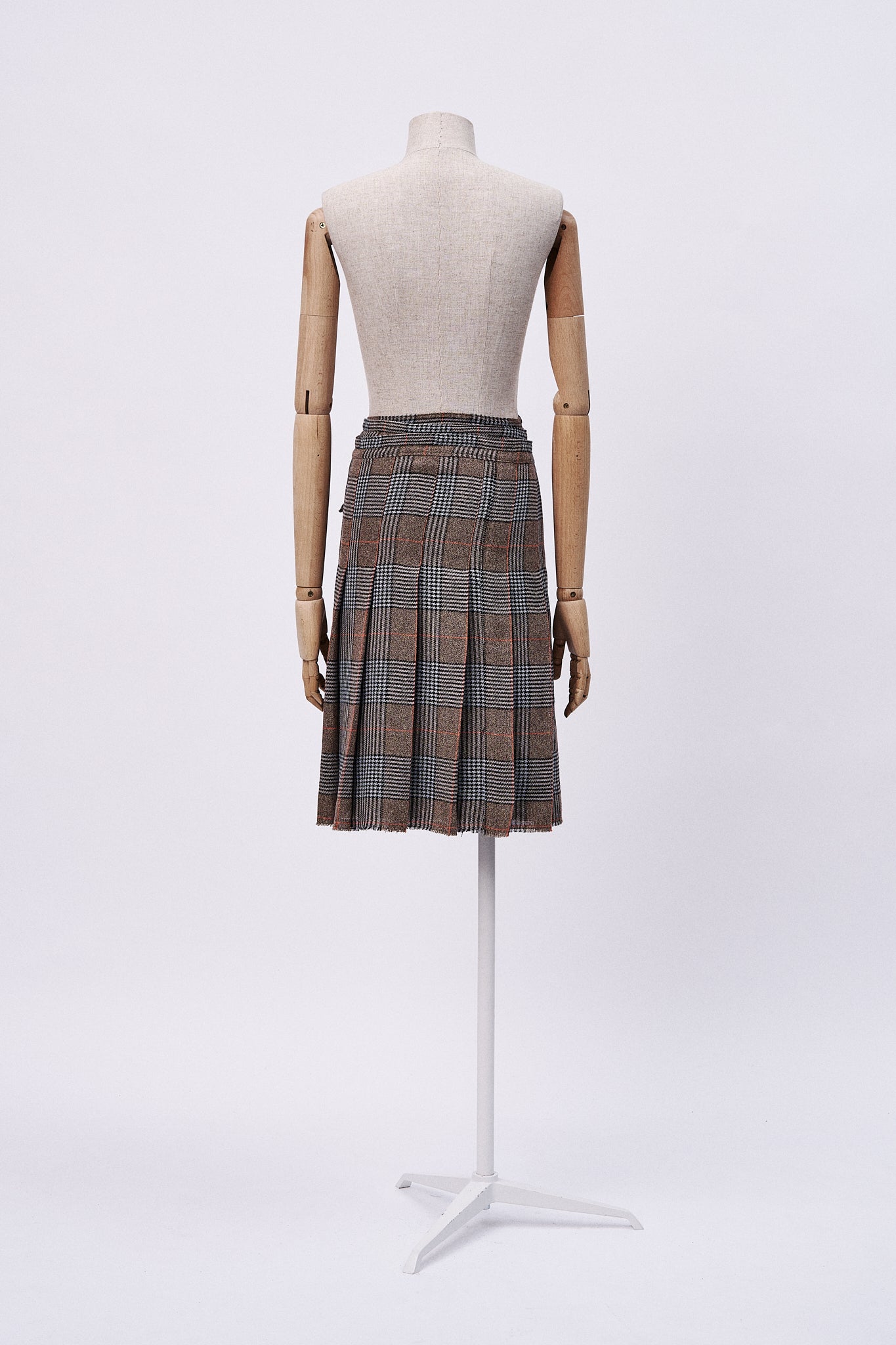 Pleated Wrap Skirt