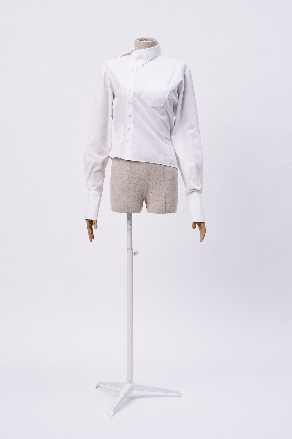 Asymmetrical Shirt White