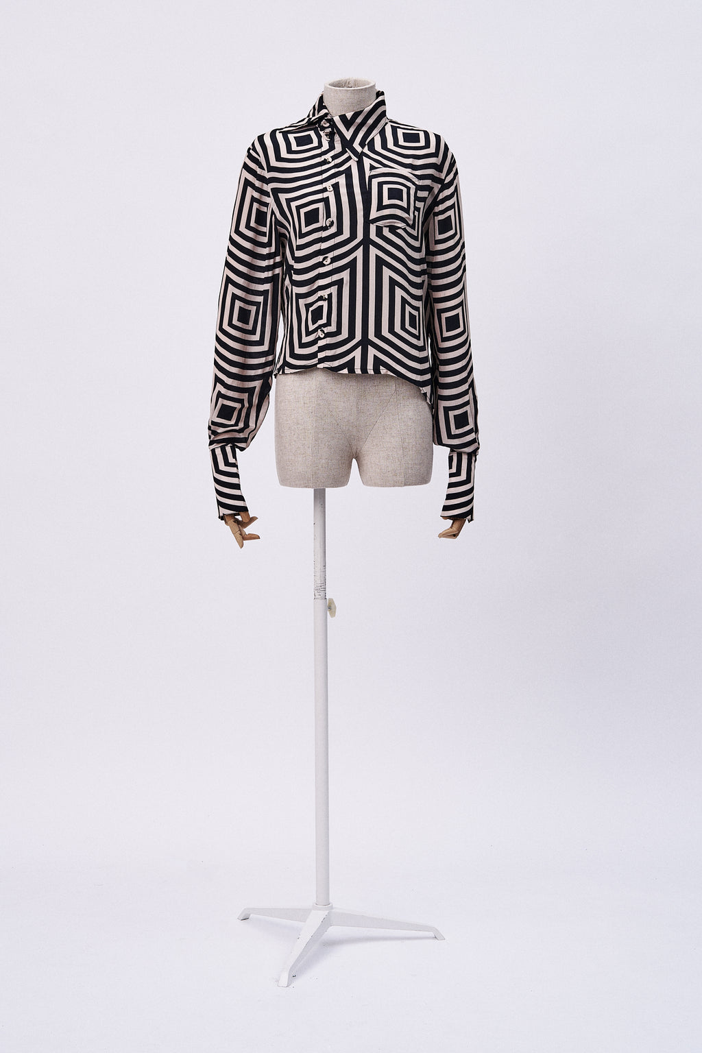 Asymmetrical Shirt Printed