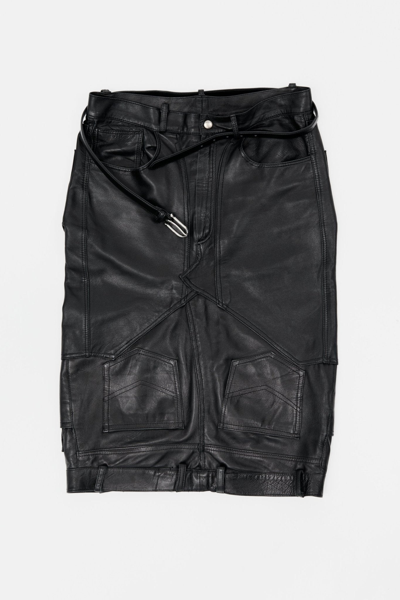 Upcycled Leather Skirt - Taus